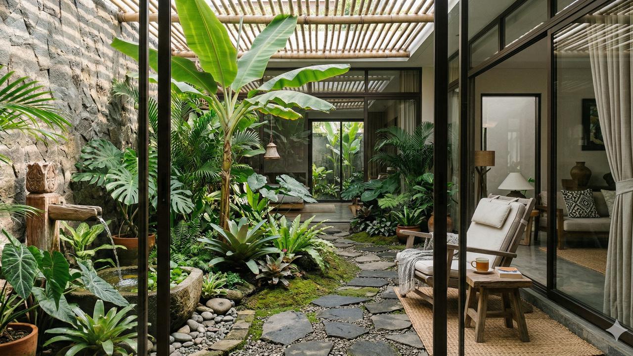 7 Inspirasi Rumah dengan Inner Courtyard Mini, Solusi Hunian Sejuk dan ...