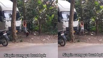 Auto Ketar-ketir! Dua Bocah Pakai Spion Truk untuk Bergelantungan bak Tarzan