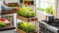 10 Model Kebun Sayur Rumahan yang Menyatu sama Dapur, Mempermudah Akses Memasak