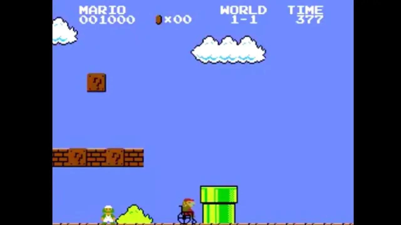 Meski di Kursi Roda, Mario Bros Tetap Gigih Basmi Kura-kura