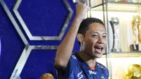 Gelandang anyar Arema FC untuk musim 2022/2023, Evan Dimas Darmono. (Bola.com/Iwan Setiawan)