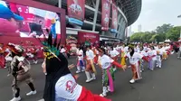 Sejumlah Kader dan simpatisan PDI Perjuangan (PDIP) menggelar flashmob menyambut puncak peringatan Bulan Bung Karno (BBK) 2023 di Stadion Gelora Bung Karno (GBK). (Dok. Istimewa)