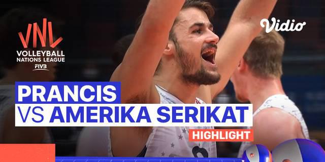VIDEO: Seru! Bertarung Hingga 5 Set, Amerika Serikat Menang atas Prancis di Pekan 3 Volleyball Nations League Putra 2022