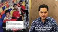 Cuplikan Saat Erick Thohir Berikan Pesan Soal Sampah pada Petugas MotoGP Mandalika dan Masyarakat. (Sumber: Instagram @erickthohir)