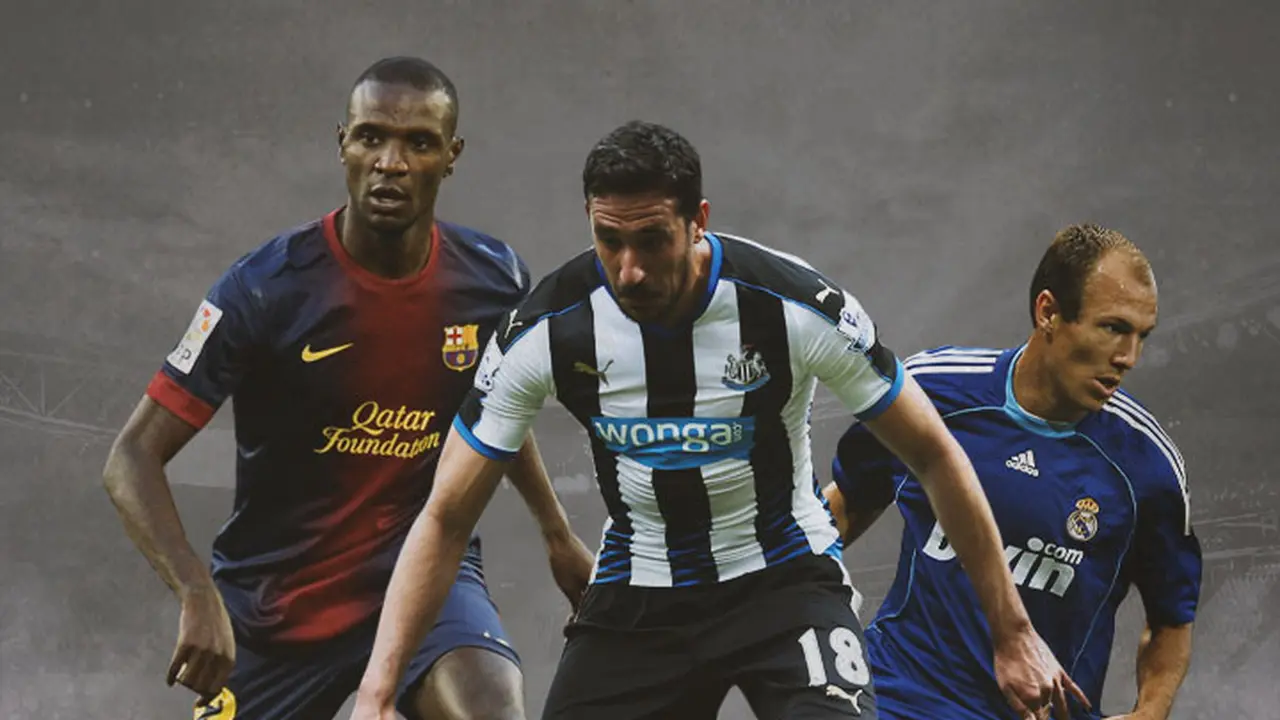 Ilustrasi - Eric Abidal, Jonas Gutierrez, Arjen Robben