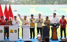 FOTO: Momen Prabowo Resmikan 17 Stadion Berstandar FIFA Secara Serentak
