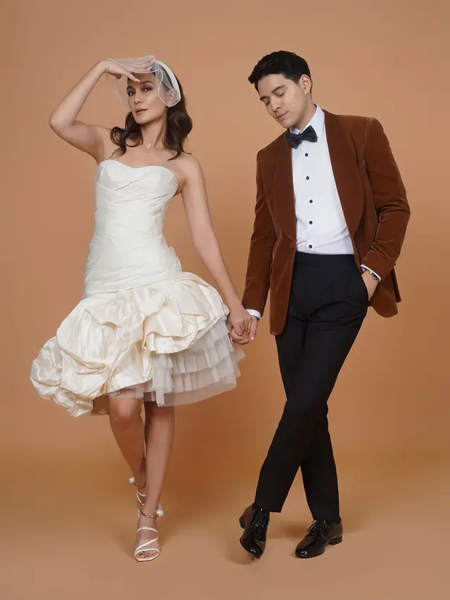 Detail Midi Dress Luna Maya Terbaru, Feminim dan Dramatis ala Desainer Ternama