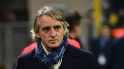 Roberto Mancini asal Italia yang berkiprah di beberapa klub besar Eropa dan kini bersama Inter Milan.  (AFP Photo/Giuseppe Cacace)