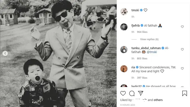 Unggahan Pangeran Abdul Mateen tentang sang kakak, Pangeran Abdul Azim. (Instagram/ tmski)