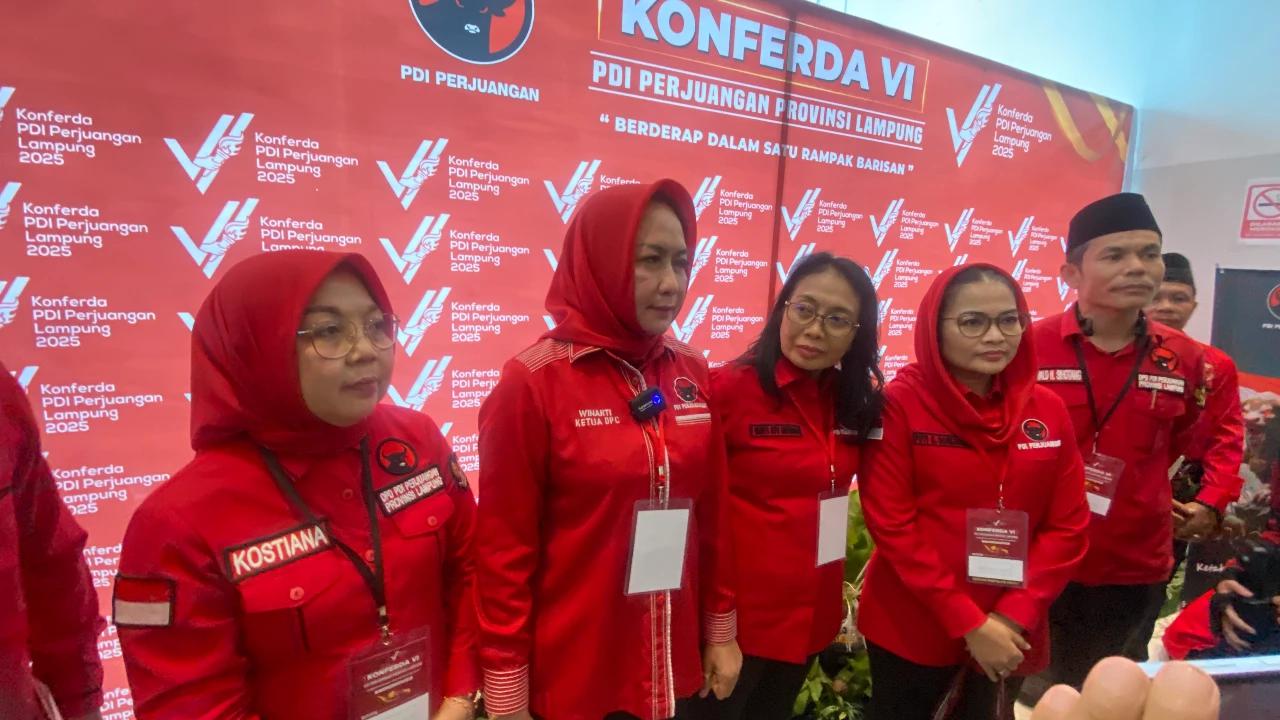 Gelar Konferda IV, Winarti Terpilih sebagai Ketua DPD PDIP Lampung 2025–2030