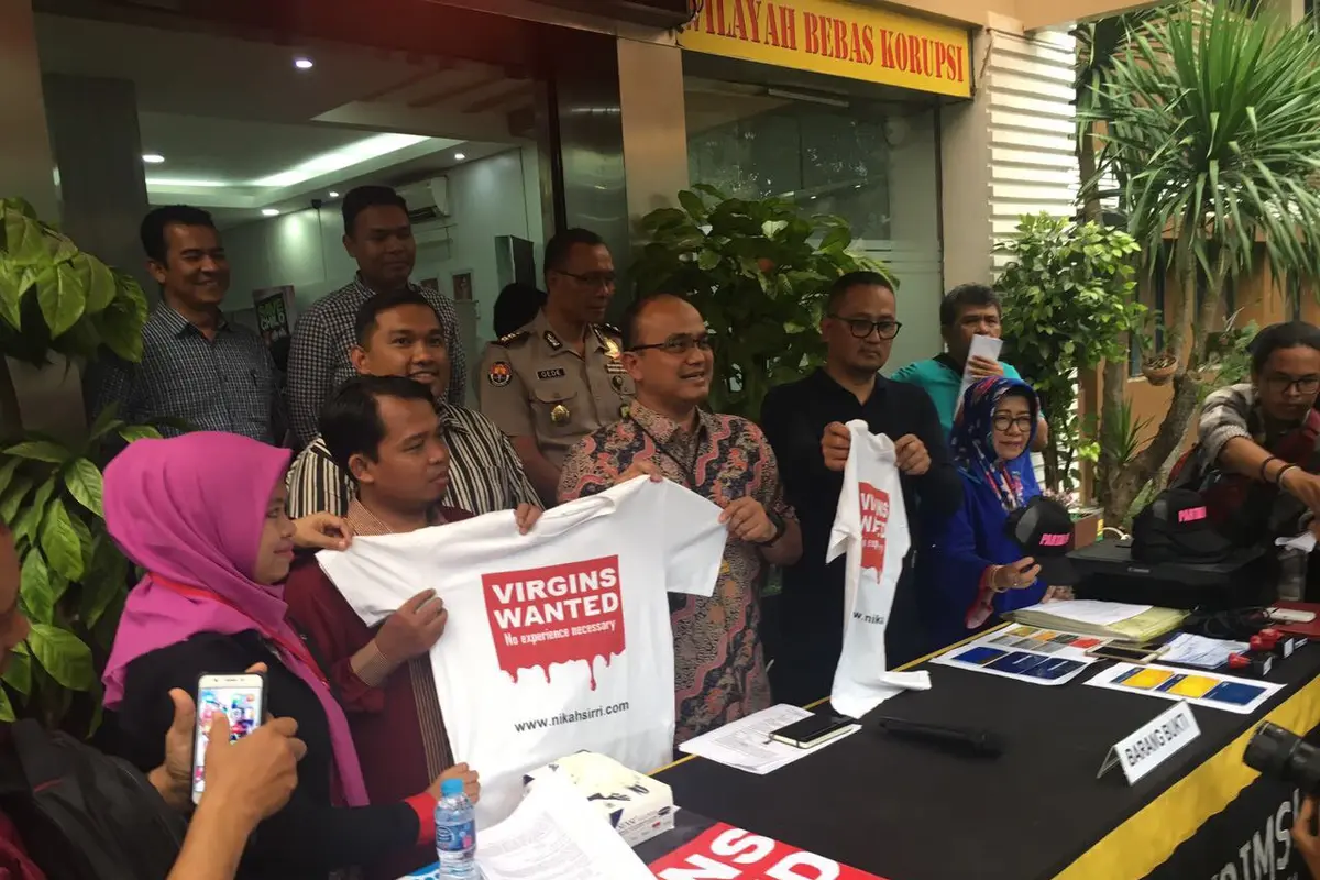 Konfrensi Pers Dugaan Pidana Situs Nikahsirri.com. (Muhammad Radityo Priyasmoro/Liputan6.com)