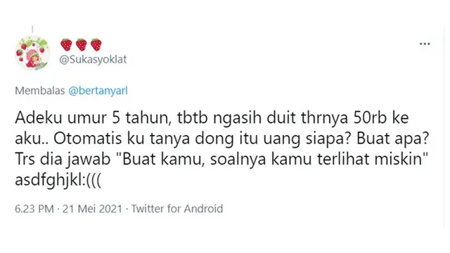 6 Cerita Netizen saat Adiknya Berbicara Pakai Bahasa Baku Ini Kocak Banget