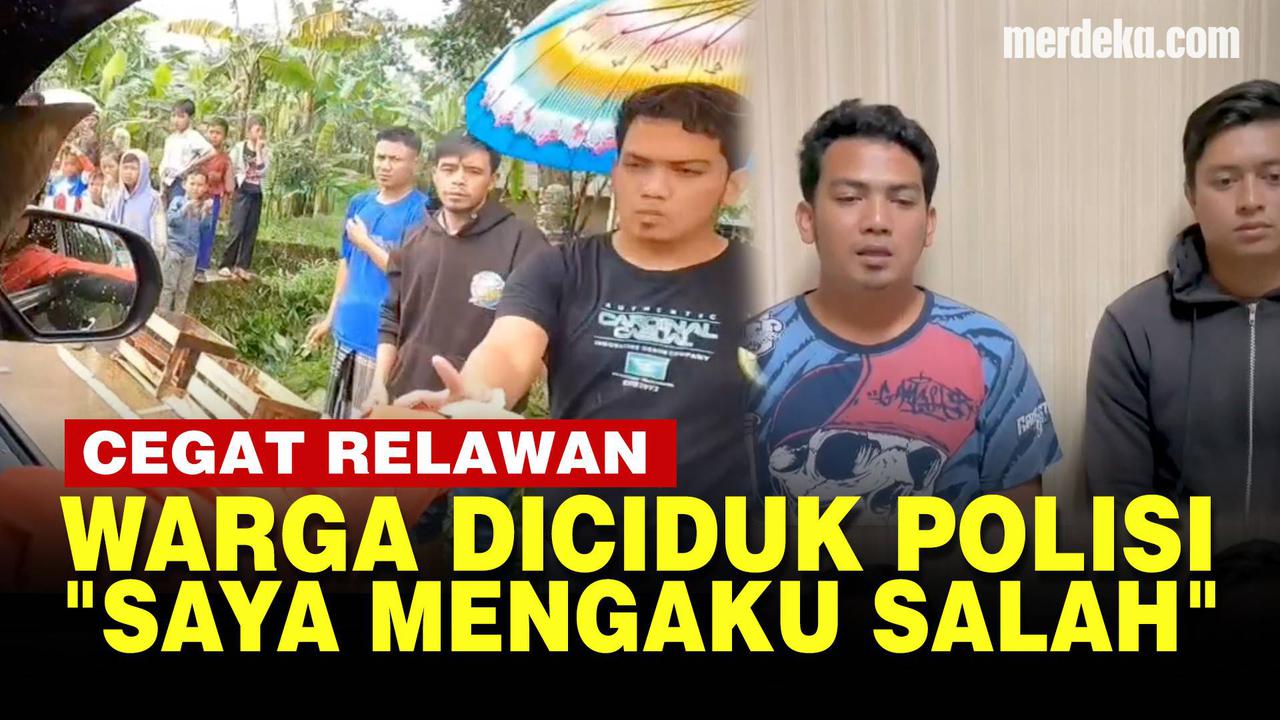 VIDEO: Ini Tampang Lesu Warga Cegat Relawan Bawa Bantuan Gempa Cianjur