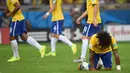 Kesebelasan Brasil harus mengakui bahwa sosok Neymar sangat penting bagi mereka. Jerman memanfaatkan peluang ini dengan maksimal. Hasilnya 7-1 untuk Jerman, (AFP PHOTO / PEDRO UGARTE)