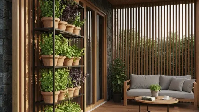 Teras Rumah dengan Tanaman Aromatik Pengusir Serangga (Image by Gemini AI)