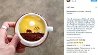 Nikmatnya Secangkir Kopi dengan Cream Bercorak Unik 