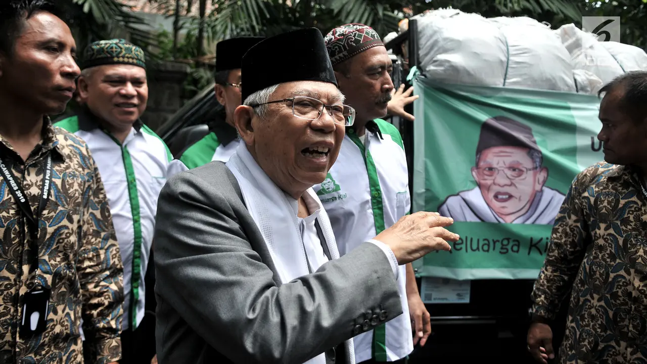 Ma'ruf Amin Kirim Bantuan untuk Korban Gempa dan Tsunami Palu