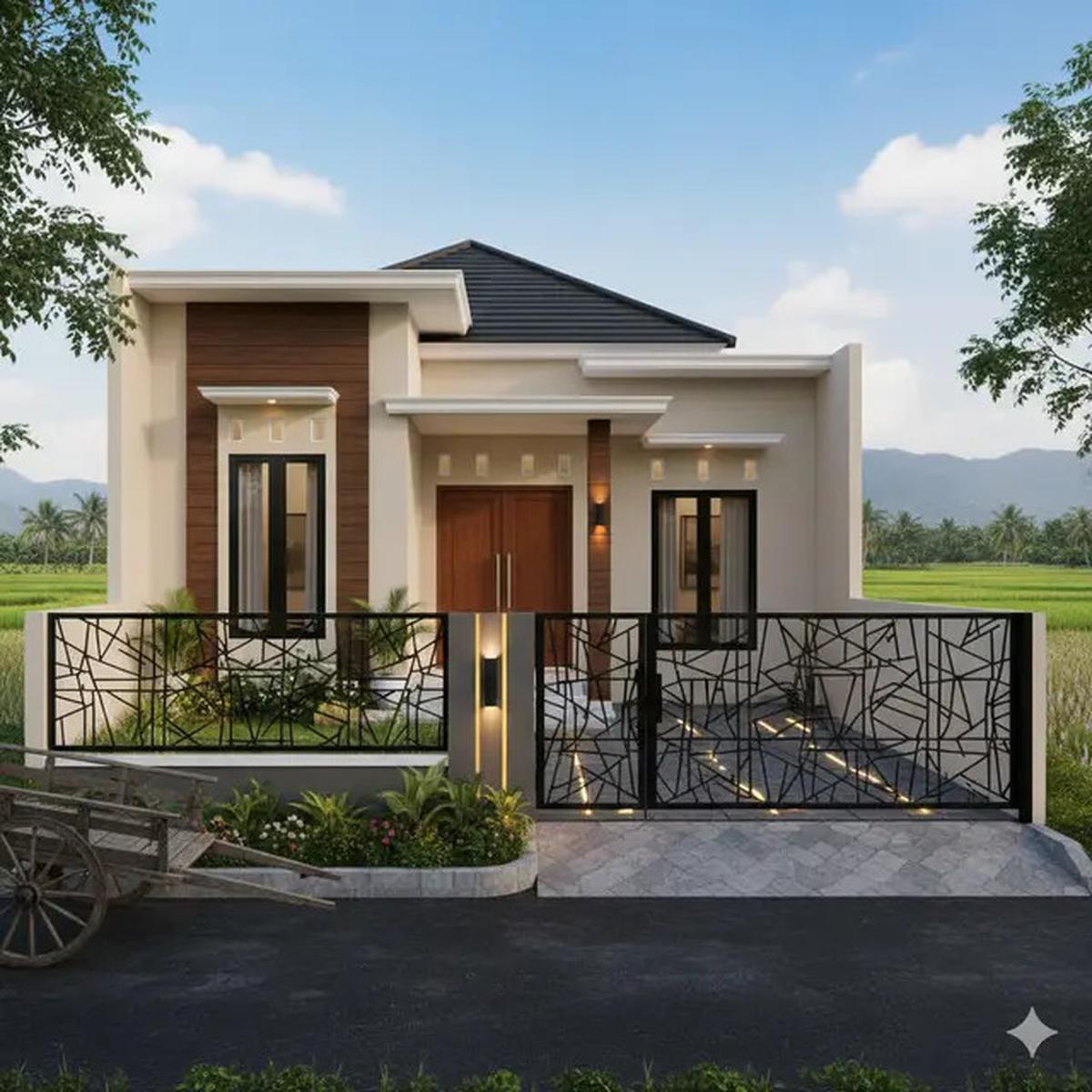 7 Model Rumah Sederhana Tapi Mewah dengan Pagar 2025 yang Cocok untuk Tinggal di Desa