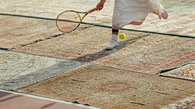 93 Karpet Antik yang Menjadikan Court of Carpets sebagai Lapangan Tenis Paling Artistik di Dunia