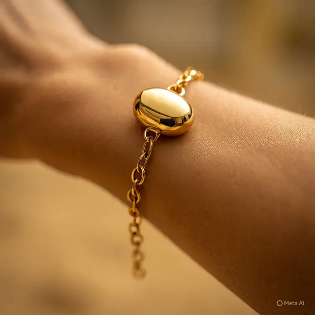 Model Gelang Emas Mata Rantai Besar Kekinian