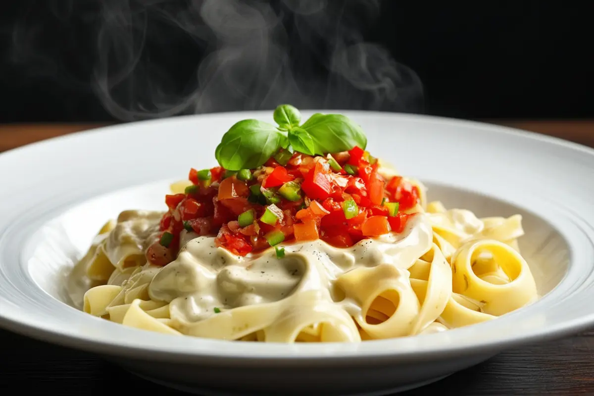 Resep Pasta Alfredo Sambal Dabu-Dabu