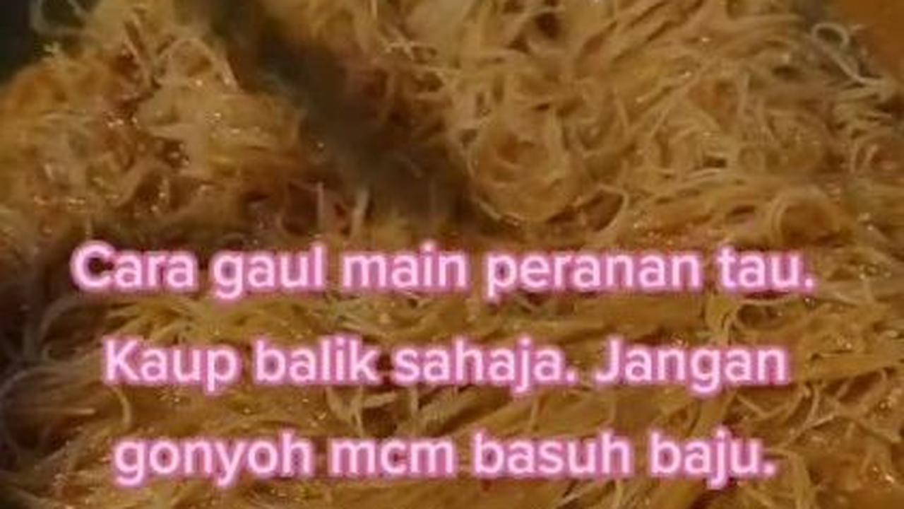 Cuci Bihun Sampai Bersih