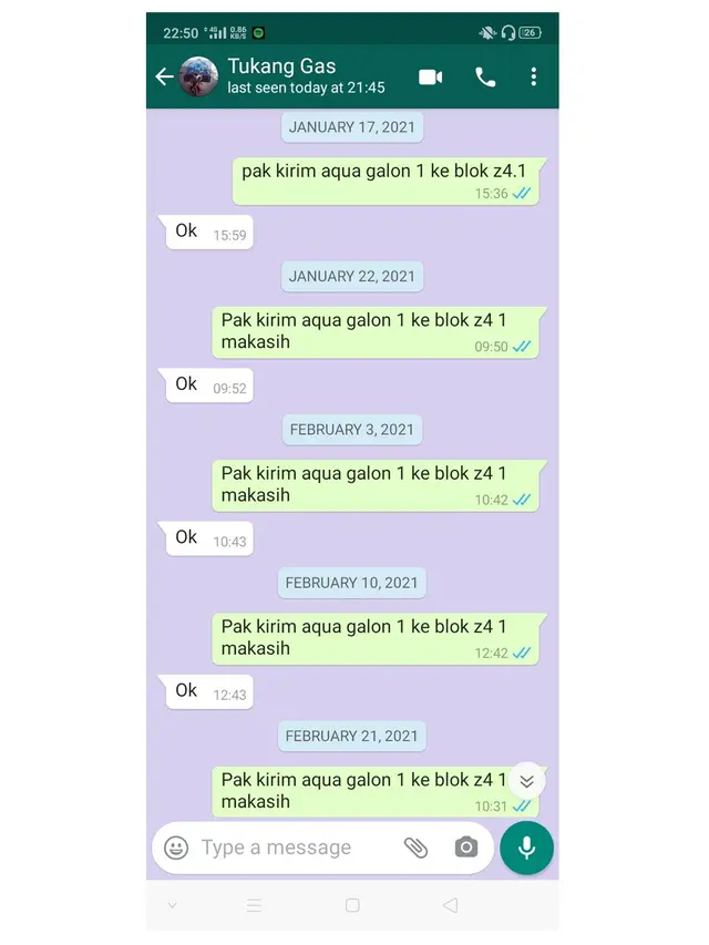 6 Chat Kocak Pembeli dengan 'Kang Galon' Ini Absurd Banget Bikin Ketawa