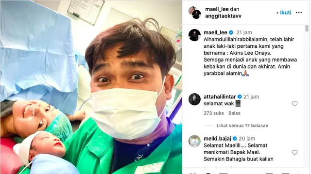Maell Lee Dikaruniai Anak Pertama, Warganet Doakan Langsung Jadi Preman. (instagram.com/maell_lee)
