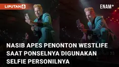 Nasib kurang beruntung dialami oleh seorang penonton konser Westlife karena memori ponselnya penuh saat digunakajn selfie personilnya