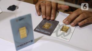 Harga Emas Antam Melonjak Rp20.000, Hari Ini Dijual Rp2.635.000 per Gram