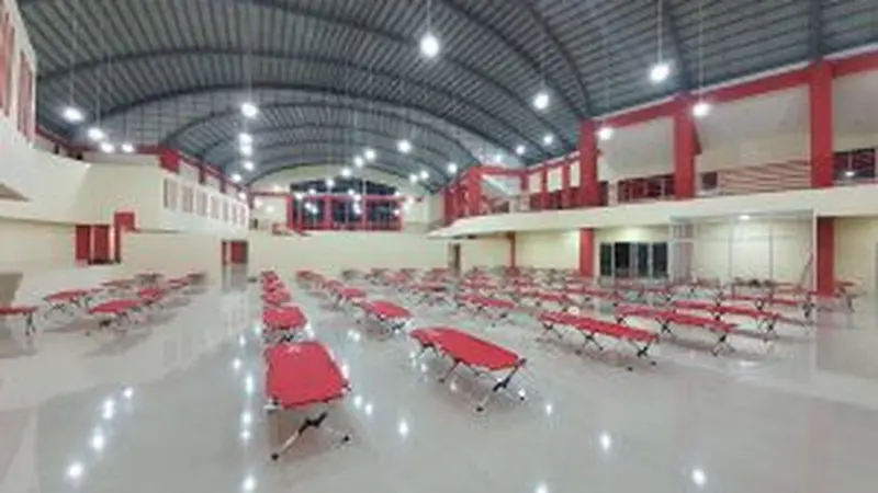 Gedung Kitawaya Manado berkapasitas 200 tempat tidur kini menjadi RS Lapangan Darurat Covid-19 di Sulut.