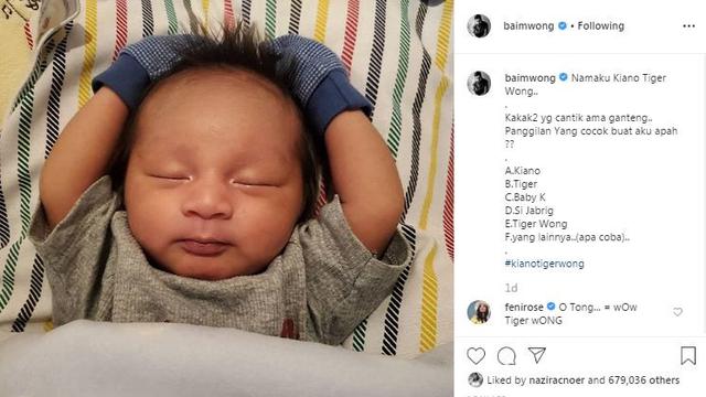 Unggahan Baim Wong. (Foto: Instagram baimwong)