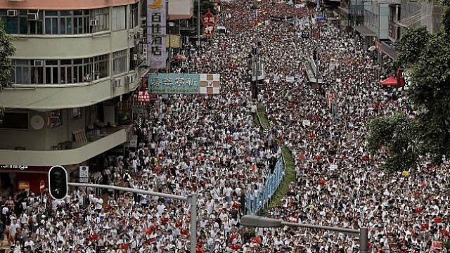 Warga Hong Kong protes menolak ekstradisi (AP Photo)