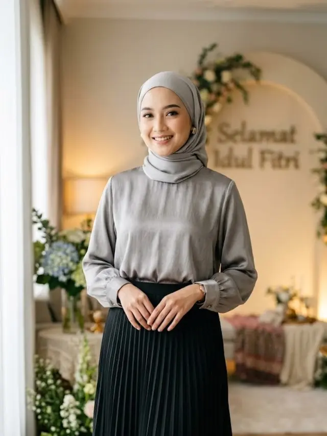 padu padan rok hitam dan blouse