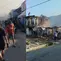 Rumah Terbakar di kampung Reo, Manggarai saat gempa terjadi (Foto: Istimewa)