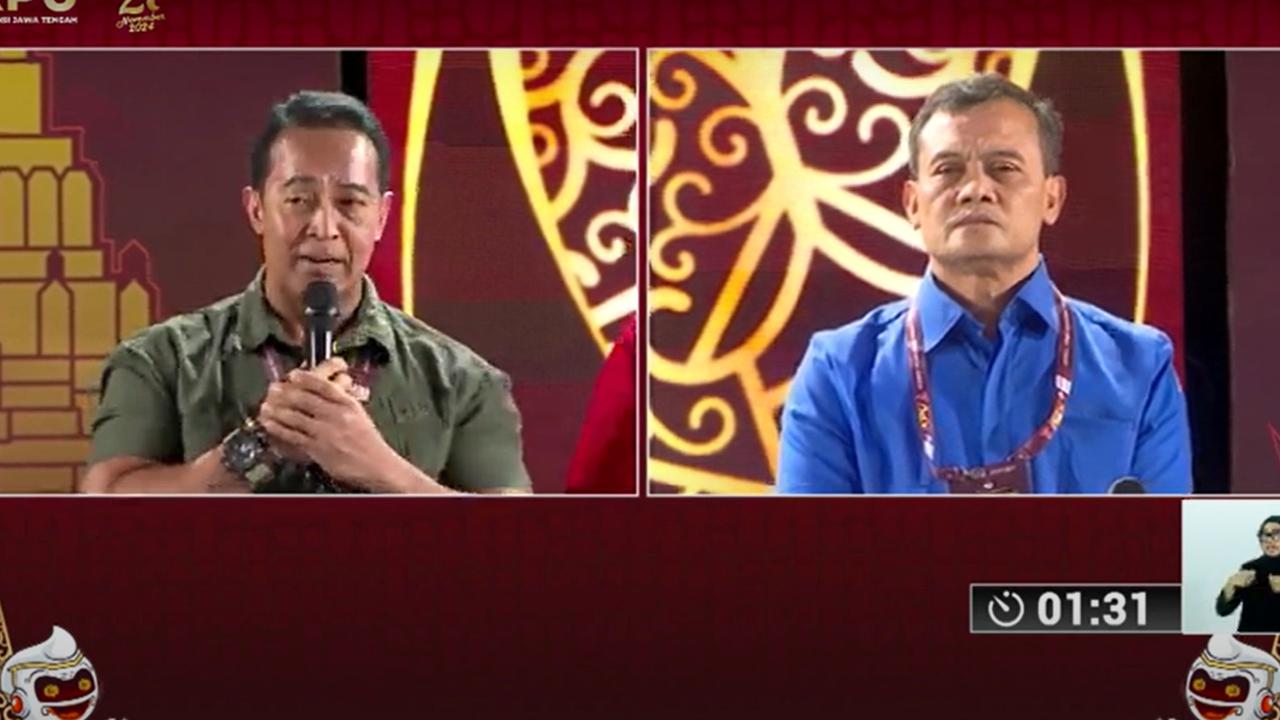 Poin-Poin Penting Pernyataan Penutup Andika-Hendi dan Luthfi-Yasin di Debat Pilkada Jateng