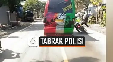 tabrak polisi