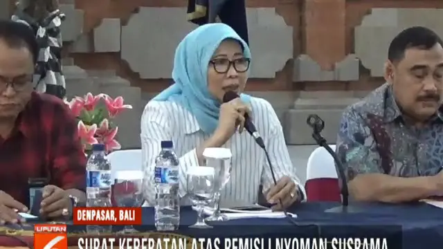 Surat tersebut berisi keberatan aliansi jurnalis Bali dari aspek hukum serta surat dari keluarga korban.