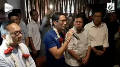 Cawapres RI Sandiaga Uno menyampaikan komentarnya terkait peristiwa penembakan Gedung DPR RI.