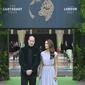 Pangeran William dan Kate Middleton tiba di karpet hijau untuk menghadiri penghargaan Earthshot Prize perdana di Alexandra Palace di London pada 17 Oktober 2021. (JUSTIN TALLIS / AFP)