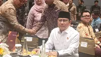 Menteri Koordinator Bidang Pemberdayaan Masyarakat (Menko PM) Muhaimin Iskandar alias Cak Imin. (Liputan6.com/Alya Putri Agustina)