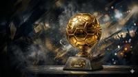 Ilustrasi penghargaan Ballon d'Or. (Foto by Gemini AI)