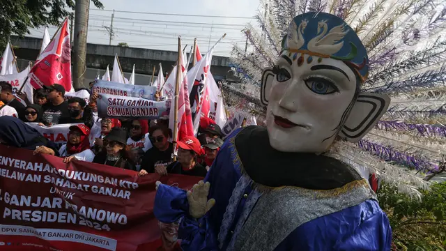 Ratusan relawan Long march dukungan untuk ganjar