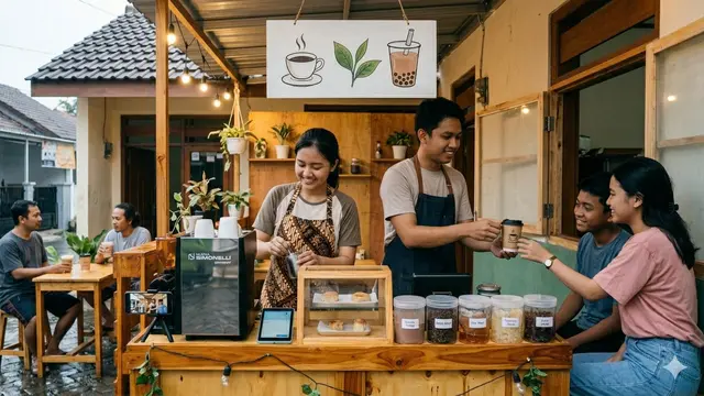 Ide Warung Rumahan untuk Pasangan Baru (Foto: Gemini AI)