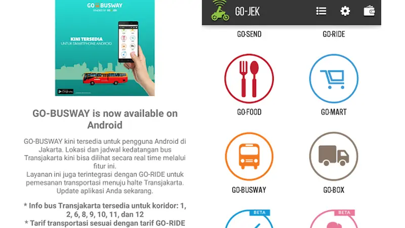 Naik Transjakarta Lebih Cepat dengan Go-Busway di Aplikasi Go-Jek