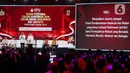 Debat perdana calon gubernur dan wakil gubernur DKI Jakarta akan berlangsung dalam enam sesi. Tampak pasangan calon gubernur dan wakil gubernur DKI Jakarta nomor urut 2, Dharma Pongrekun-Kun Wardana saat menyampaikan visi misi dalam segmen pertama. (Liputan6.com/Herman Zakharia)