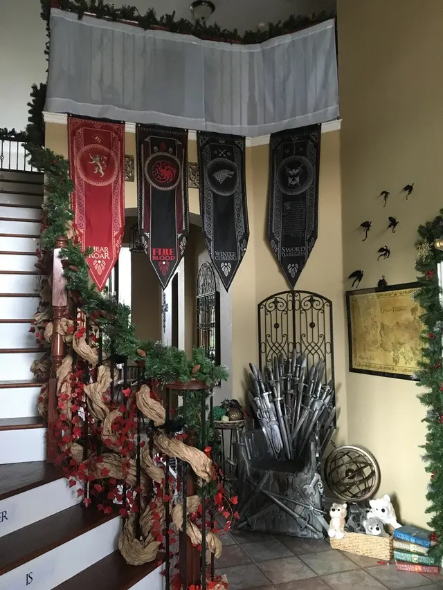 dekorasi bertema Game of Thrones
