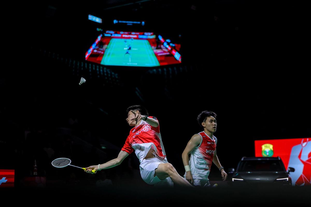 FOTO: Raymond/ Nikolaus Melaju ke Final Indonesia Open 2026