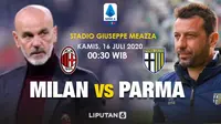 Banner prediksi AC Milan vs Parma di Liga Italia. (Triyasni)
