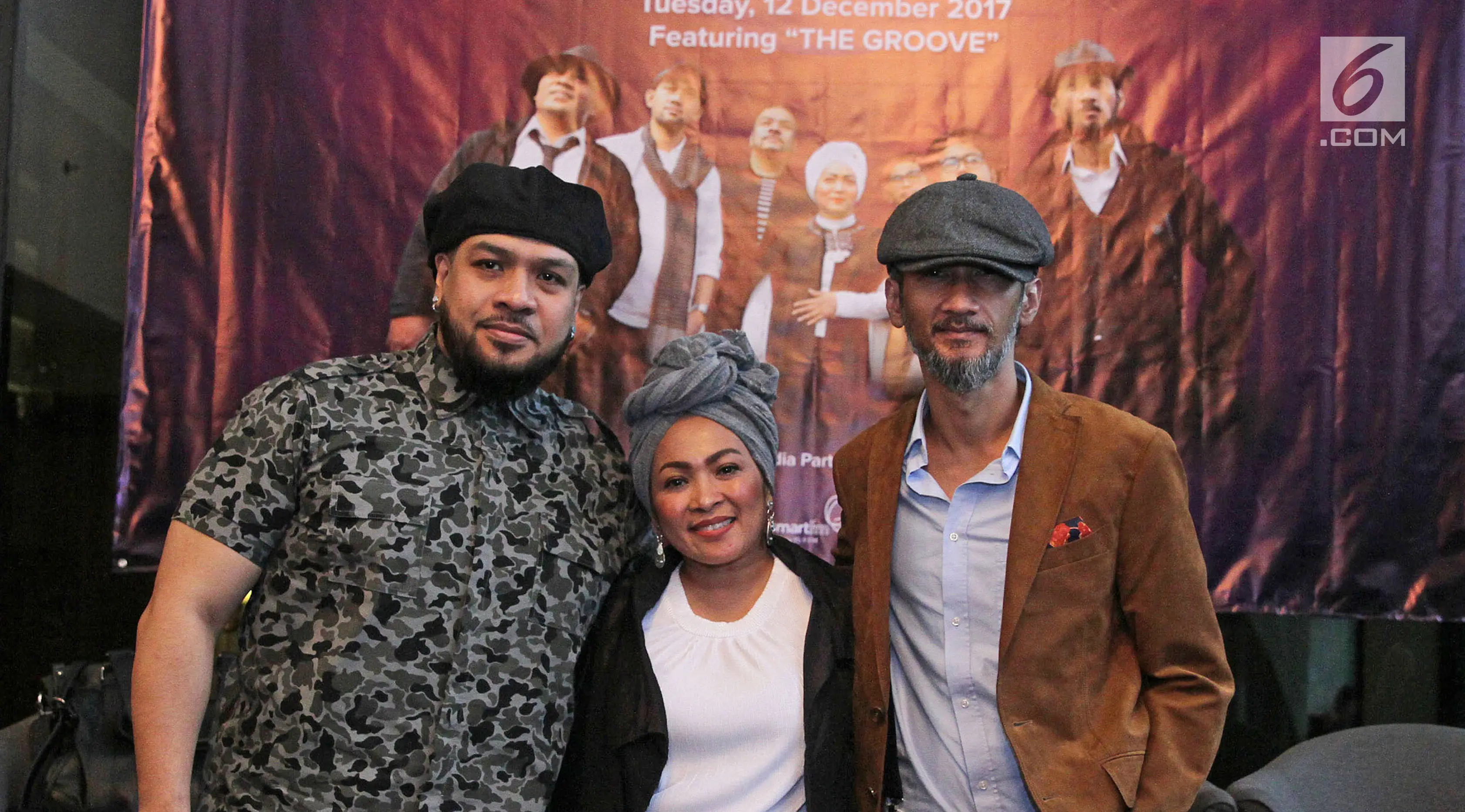 3 personel The Groove: Rejos, Rieka Roeslan dan Reza. (Herman Zakharia/Liputan6.com)